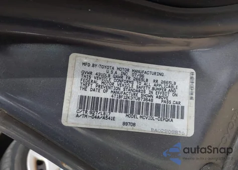 1996 Toyota Camry Le/Xle/Se z USA, uszkodzony, nr VIN 4T1BF12K3TU873648